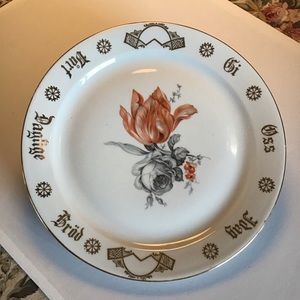 Vintage Porsgrund Norway Daily Bread Collector Plate